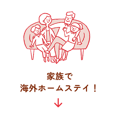 家族で海外ホームステイ